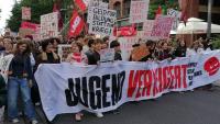 German students say ‘we don’t want to go to war’