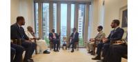 Foreign Minister Holds Talks with UAE Minister of State for Foreign Affairs