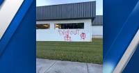 Police investigate threatening graffiti at business tied to candidate Hatley