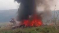 At least 14 people killed after military plane crashes 'on residential plot' in Congo