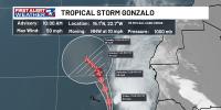 Tropical Storm Gonzalo has formed off the coast of Africa