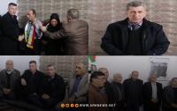 Domiz... A delegation from the Kurdistan Democratic Party-Syria visits the home of the martyr Nechirvan Atta Muhammad Suleiman