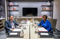 Cambodian Top Diplomat Holds Bilateral Meetings with Francop...