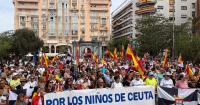 Thousands of people march in Madrid to demand elections and protest against the crisis in Ceuta