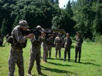 Indian, Mongolian troops conduct weapon handling drills during Exercise NOMADIC ELEPHANT 