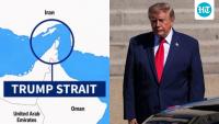 'Trump Strait': US President shares Hormuz map, relabels key waterway amid Iran tensions