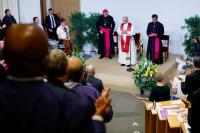 ‘An immense opportunity and honor’: New Catholics meet Pope Leo in Paris