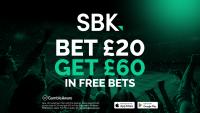 Denmark vs Wales betting offer: Bet £20 get £60 in free bets on SBK