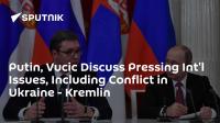 Putin, Vucic Discuss Pressing Int'l Issues, Including Conflict in Ukraine - Kremlin
