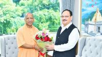 Yogi Adityanath meets PM Modi, JP Nadda in Delhi ahead of key meets