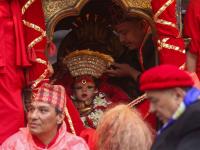Nepal’s newly anointed Living Goddess Kumari begins first city tour
