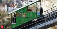 In 1899, a Swiss city built a railway powered by wastewater; wastewater makes one car heavy enough to pull the other uphill without using a motor