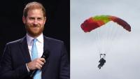 Prince Harry jumps from plane in Canada to keep his promise