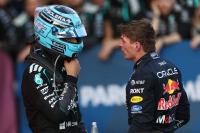George Russell holds off Max Verstappen in dramatic Azerbaijan GP finale
