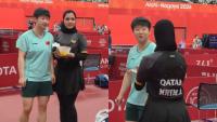 Asian Games 2026: Chinese Paddler Sun Yingsha Politely Declines Qatari Opponent's Cake After Match (WATCH)