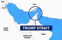 Trump Posts Map of ‘Trump Strait’ Off Iran