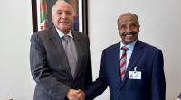Minister Osman Saleh meets with officials from various countries