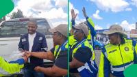 Traffic officers surprise motorist with birthday fine and a roadside serenade