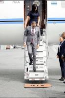 Who receives African Presidents when they land in America?