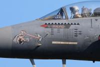 4th FW F-15Es Return From Iran Air War With Mortal Kombat-Themed Nose Art And Drone Kill Markings