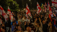 Participants of the march in Tbilisi opposed the pro-Russian policies of the "Georgian Dream".