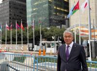 Writer Sultan Raev speaks at UN platform in New York