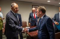 German, Russian FMs meet in New York