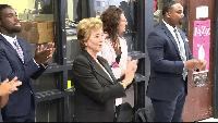 Education Secretary Linda McMahon returns to New Bern High School during nationwide tour