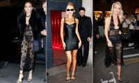 Jennifer Lopez, 57, flashes her lingerie in a sheer lace dress as she leads stars daring to bare at Dolce & Gabbana's Milan Fashion Week party
