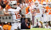 Donald Trump waxes lyrical over Arch Manning's 'great genetics' as Texas star leads huge win over Tennessee