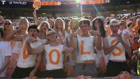 See the action at Tennessee vs. Texas, from Trump to wild fan signs