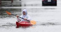 Flooding and outages as storm hits US northeast