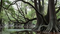 Ancient trees are not genetic treasure chests, swamp cypress study suggests
