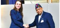 Minister Khanal meets Romanian counterpart