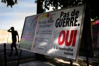 Swiss vote on tightening neutrality, polls point to rejection
