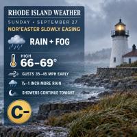 Rhode Island Weather for September 27, 2026