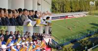 Kim Jong Un Watches Football Match between Missile Administration and Second Economy Commission