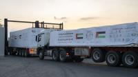 Three UAE aid convoys carrying 458 tonnes enter Gaza under Operation Chivalrous Knight 3