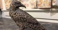 A wooden raven from Spain showed up at my door on the autumnal equinox. I have no idea why.