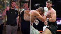 Johnny Fisher celebrates Michael Pirotton win with McDonald’s after leaving hospital… as Brit legend calls for fight