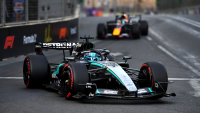 Russell holds off Verstappen to win dramatic Baku street fight
