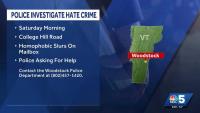 Police investigate hate crime in Woodstock, Vermont