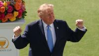 Paranoid Donald Trump says 'fake news media' will lie about Presidents Cup reception