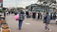 ‘A lonely hearts club’: The Sunday market where people shop by torchlight