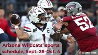 Arizona Wildcats’ sports schedule for Sept. 28-Oct. 4