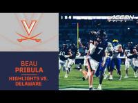 Virginia QB Beau Pribula Highlights vs. Delaware