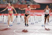 Japan's Fukube Wins Asian Games Gold in 100-Meter Hurdles