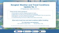 Weather and travel updates for Bangkok and its nearby regions