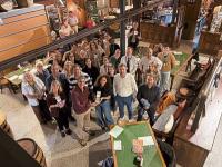 Céilí and cúpla focal as Crolly Distillery welcomes EU delegates