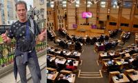 Former American senator told to 'cover up' T-shirt during Holyrood tour after flag design seen as 'political'
